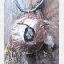 Tribal copper fold form pendant