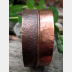 Wide copper fold form cuff bracelet