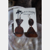 Mix to match fold form copper dangle earrings forged one of a kind