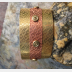Mixed metal nugold and copper cuff - small