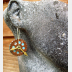 Steampunk clock tin leverback hoop earrings