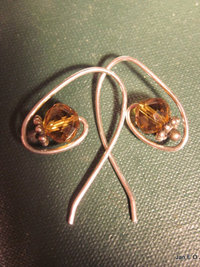 sterling silver hoop style earring