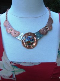 ReArt Tin and Mixed Metal Hummingbird Breastplate