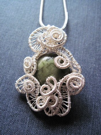 Jadeite Cabochon Pendant