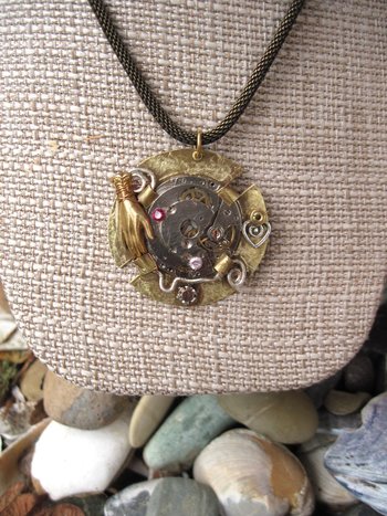 Watch Movement Steampunk Pendant